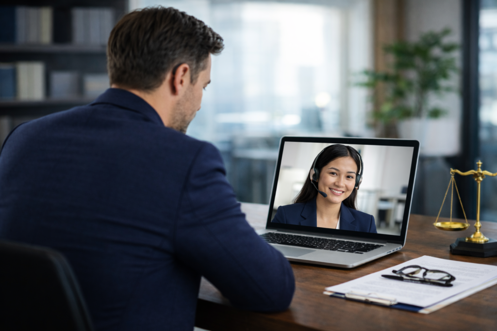 Filipino legal staff supporting Australian law firm remotely